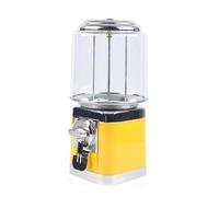 Supply Automatic Candy Machine, Bubble Machine, 600pcs 25 Cents Coin Accept Vending Machine, Household and Commercial Egg Machine for Toy Capsules Bouncy Balls Candy(Yellow)