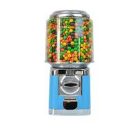 Supply Automatic Candy Machine, Bubble Machine, 600pcs 25 Cents Coin Accept Vending Machine, Household and Commercial Egg Machine for Toy Capsules Bouncy Balls Candy(Blue)