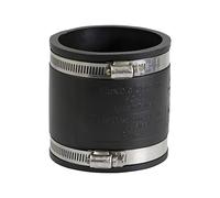 Supply Giant 4826 6I48 Coupling with Stainless Steel Clamps, Black, 3 Inch