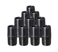 Supply Giant OQCM1200-10 1/2 Inch Black Pipe Steel Nipple Tube, 1/2" x 1"