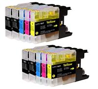 Supply Guy 10 Ink cartridges compatible with Brother LC-1280 for MFC-J5910dw MFC-J6510dw MFC-J6710dw MFC-J6910dw