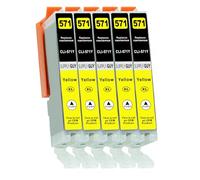 Supply Guy 5 Ink cartridges with chip compatible with Canon CLI-571 Yellow for Canon Pixma MG5750 MG5751 MG6850 MG7750 TS5050 TS5055 TS6050 TS8050 TS9050 TS9055 and more (see product page)
