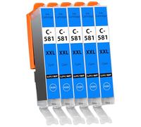 Supply Guy 581XXL Ink Cartridges Cyan compatible with Canon CLI-581 XXL for Pixma TS705 TS705a TS6350 TS6350a TS6351 TS6351a TS6300 TR8550 TS9550 Multipack 5 Printer Cartridges 581 XXL