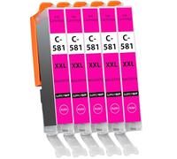 Supply Guy 581XXL Ink Cartridges Magenta compatible with Canon CLI-581 XXL for Pixma TS705 TS705a TS6350 TS6350a TS6351 TS6351a TS6300 TR8550 TS9550 Multipack 5 Printer Cartridges 581 XXL