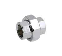 SUPPLYGIANT 3/4" Chrome Plated Brass Union Connector for Water Supply Pipe Fitting Premium Quality Corrosion Resistant