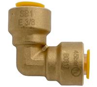 Supplying Demand SB1 3/8 Inch 90 Degree Elbow Quick Connect HVAC Brass Coupler Fitting