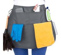 SupplyMaid Waterproof Professional Speed Cleaning Apron. Designed for Pro Cleaners Like a Cleaning Caddy Around Your Waist, Charcoal Gray