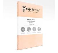 Supplywise Laminating Pouches A4, 100 x Laminating Sheets A4, 100 Micron Transparent Gloss Durable A4 Laminating Pouches, Great for All presentations - Flexible Rigidity for Everyday Use