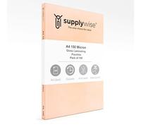 Supplywise Laminating Pouches A4, 100 x Laminating Sheets A4, 150 Micron Transparent Gloss Durable A4 Laminating Pouches, Great for All presentations - Flexible Rigidity for Everyday Use