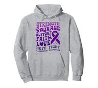 Support Alzheimer's Awareness Women Strength Love Hope Faith Pullover Hoodie