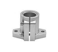 Support Bearing Bracket 1PC Linear Rod Rail Shaft Support Aluminum Alloy Guide Shaft Support Fixed Seat Open Type Bearing Bracket Bearing Driveshaft Carrier(Aluminum alloy,Hole diameter 12mm)