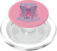 Support Breast Cancer Survivor - Pink Fight Like A Butterfly PopSockets PopGrip for MagSafe