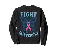 Support Breast Cancer Survivor - Pink Fight Like A Butterfly Sweatshirt