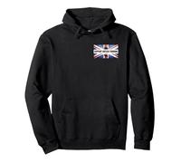 Support British Farming And Agriculture Pullover Hoodie, Adult Unisex, Black, Small