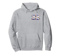 Support British Farming And Agriculture Pullover Hoodie, Adult Unisex, Heather Grey, Large