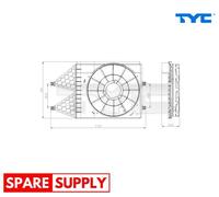 SUPPORT, COOLING FAN FOR SEAT IBIZA TYC 837-0033-1