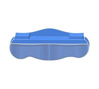Support de pour jouets pour avec 4 pockets en filet - Étagère anti-éclaboussures pour salle de bain | Range les jouets de bain, évite les éclaboussures, installation facile grâce