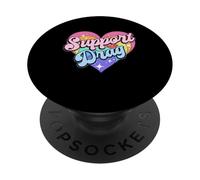 Support Drag Rights Funny Drag Queen Show Protest LGBTQ PopSockets Adhesive PopGrip