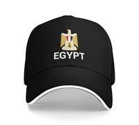 Support Egypt Hat Egyptians Caps for Men Women I Stand with Egypt Emblem Coat of Arms Baseball Cap Black
