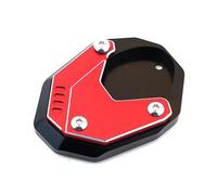 Support Extender Motorcycle Side Stand Foot Pad For KAWASAKI For Versys650 For VERSYS 650 For Ninja 500 400 Z400 2024 Kickstand Support Plate Foot Side Stand Extension Plate(Red)