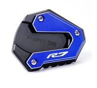 Support Extender Motorcycle Side Stand Pad For YA&MAHA R7 YZF R7 YZFR7 2021-2025 YZF-R7 Kickstand Extension Plate Support Foot Side Stand Pad Foot Side Stand Extension Plate(Blue)