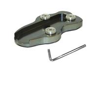 Support Extension Pad Motorcycle Side Stand Plate For Kawasaki VN900 VN 900 Classic Custom Foot Kickstand Support Pad,Extension Plate Pad Soporte Ampliar Placa(Titanium)