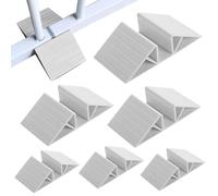 Support Feet for Pet Gate, Pet Isolation Fence, Triangular Support, 6-Piece Reinforcement Set with Adhesive Bottom for Configurable Wooden Dog Gates and Barriers