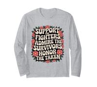 Support Fighters Admire Survivors Honor The Taken Groovy Long Sleeve T-Shirt