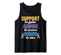 Support Fighters Bladder Ribbon Bladder Cancer Awareness Tank Top
