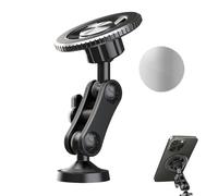 Support for double sided magnetic phone - mobile phone support in the gym with powerful magnets, 360° aluminium alloy, attacks on me, double magnetic