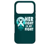 Support for victims of sexual assault, teal ribbon Case for iPhone 17 Pro