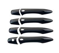 Support Handle Fit Replacement for Nissan Patrol Y62 Fit for Armada Tule 2017 2018 2019 2020 2024 Gloss Side Door Handle Covers Stickers Car Door Latch Handle(Gloss Black 2Smart)(Gloss Black 4sma