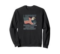 Support Immigration Customs USA Eagle Flag Sweatshirt