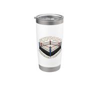 Support Independent Wrestling Ring Pro Wrestling Indy Fans Stainless Steel Insulated Tumbler