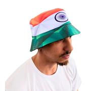 Support India Proudly Indian Flag Reversible Bucket hat by Tribe Afrique