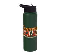 Support Infertility Awareness IVF Awareness Month Orange Stainless Steel Insulated Water Bottle