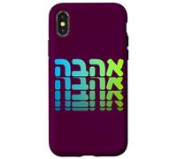 Support Israel Ahava Love Hebrew Jewish Faith Nation Case for iPhone X/XS