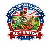 Support Local Agriculture Back Our Farmers Buy Britis Bumper Sticker X2 (4 Stickers)