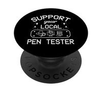 Support Local Pen Tester Penetration Tester Cyber Security PopSockets Adhesive PopGrip