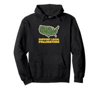 Support Local Pollinators Bee Conservation Gardener Pullover Hoodie