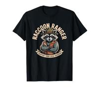 Support Local Raccoon Conservation Ranger Badge Retro T-Shirt