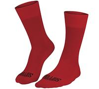 SUPPORT Men's Super-Light Cycling Socks, unisex cyclist accessories, Hiking Walking Climbing Bike Riding, Red, 8-9 UK