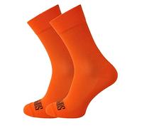 SUPPORT Men's Super-Light Cycling Socks, unisex cyclist accessories, Hiking Walking Climbing Bike Riding, Orange, 3-5 UK