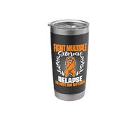 Support MS Awareness Fight Multiple Sclerosis Survivor Stainless Steel Insulated Tumbler