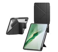 Support Multi Angles Foldable Acrylic Clear Case Suitable For Huawei MatePad Mini 8.8" 2025 MLR-AL00 AL10 With Pencil Holder(Black)