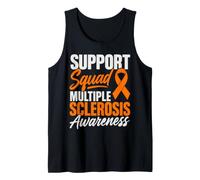 Support Multiple Sclerosis Warrior Orange Awareness Ribbon Tank Top