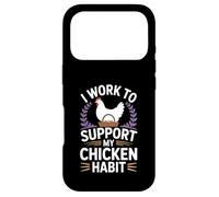 Support My Chicken Habit Backyard Poultry Keeper Case for iPhone 17 Pro