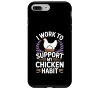Support My Chicken Habit Backyard Poultry Keeper Case for iPhone 7 Plus/8 Plus