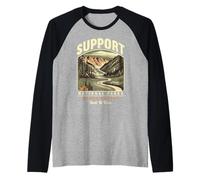 Support National Parks Where Nature Finds Raglan Baseball Tee