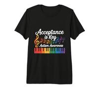 Support Neurodiversity Autism Awareness is Key Graphic Premium T-Shirt